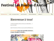 Tablet Screenshot of festival-les-ruelles-auriac.fr